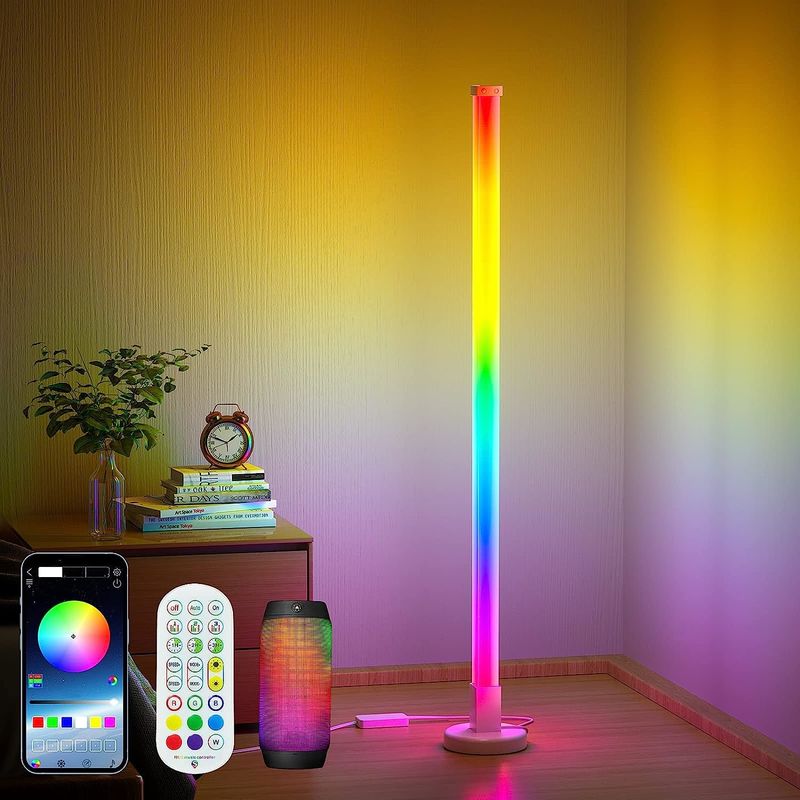 Luz de suelo de esquina LED USB con modo de ahorro de energía de clasificación IP20 Forma de sombra cilíndrica