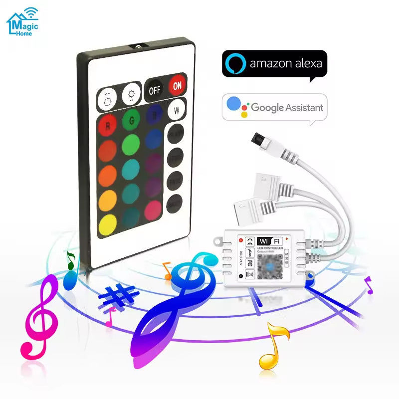 5Meter 150leds TV de luz de fondo LED banda DC5V control remoto 24 teclas SMD5050 RGB Banda Tira puerto USB Banda LED flexible