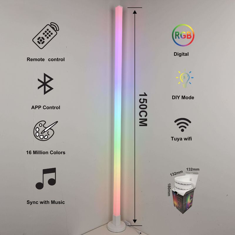 Modernas y populares lámparas de piso de dormitorio Salón de estar Varias lámparas de atmósfera Control inteligente APP