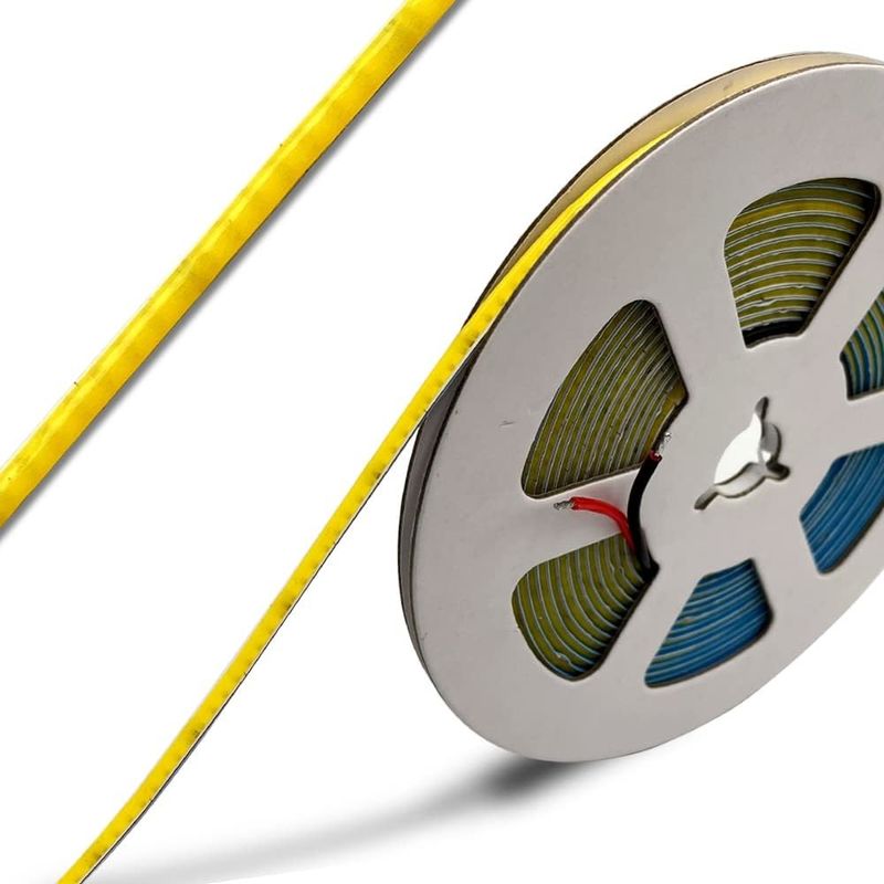 Super estrecho de 3 mm de ancho COB luces de banda LED 400Leds/m Disminuible 5m de duración más larga