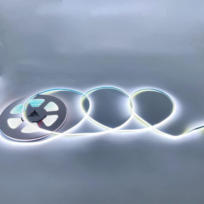 Super estrecho de 3 mm de ancho COB luces de banda LED 400Leds/m Disminuible 5m de duración más larga