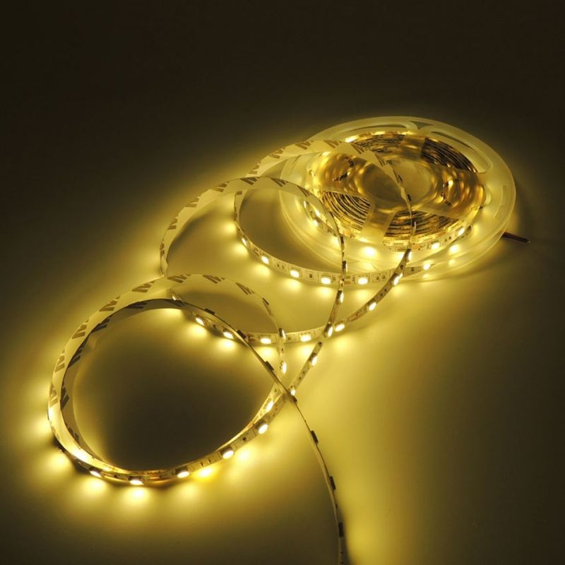 5m/rollo SMD2835 Flexible LED 120LEDs Direct Factory Buena calidad 8mm PCB IP20 Decoración para interiores