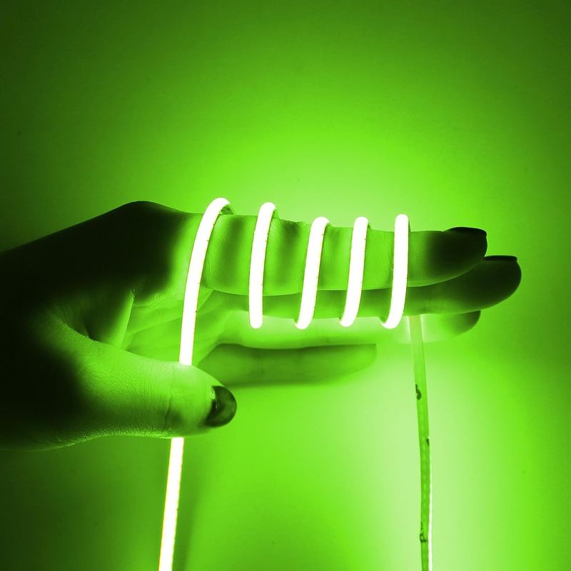 Ancho de 3 mm Super estrecho COB LED 400Leds / m Azul hielo 5m Vida útil más larga Iluminación personalizada