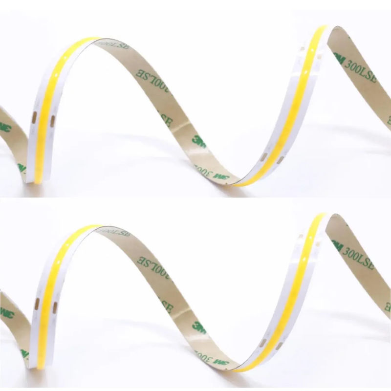 Venta caliente 480leds 12W/M Disminuible IP20 90Ra COB LED Strip 12V/24V Voltado de entrada