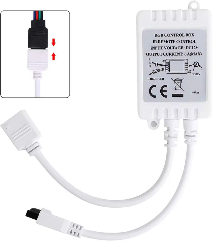 Fabrica original 44 llaves 5V 12V 24V RGB LED Controlador RF luz LED inalámbrica monocromática oscurecedor Controlador remoto para led