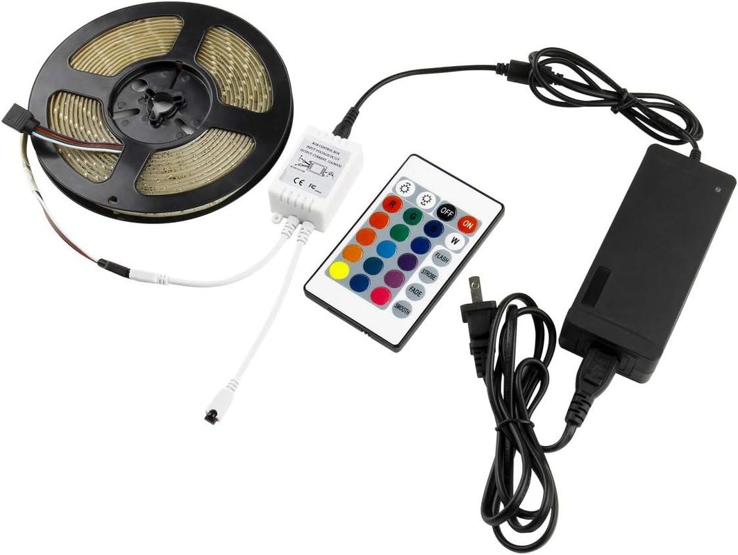 SMD atenuable Flexible RGB LED Strip 60leds/m DC12V Entrada para un ambiente de colores