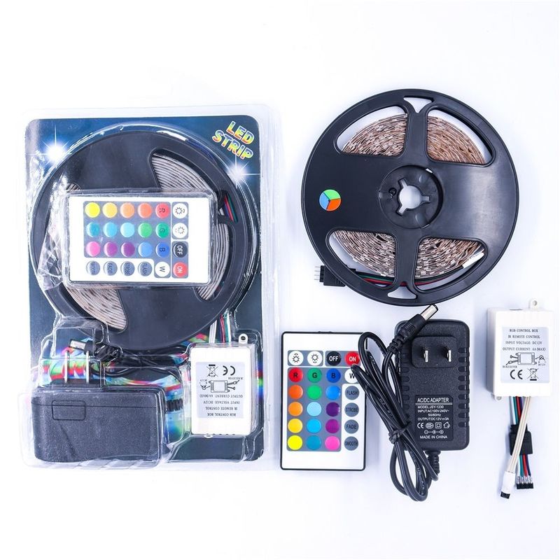 SMD atenuable Flexible RGB LED Strip 60leds/m DC12V Entrada para un ambiente de colores