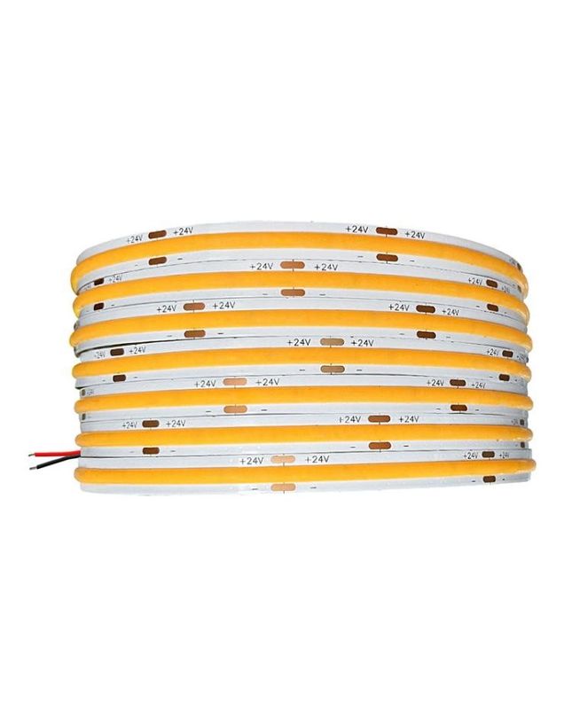 Luces de alta CRI DC24V COB480 5m/rollo RA90 banda de cob para decoración interior exterior banda de COB de perfil impermeable