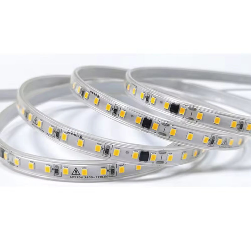 120LED/m Banda LED flexible para interiores sin necesidad de conductor CRI80 2835 SMD 8mm PCB longitud 5M/10M