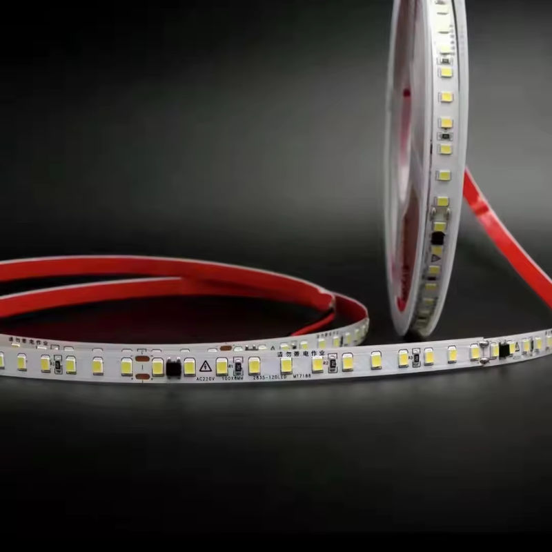220v No se necesita conductor 10cm Cuttable 2835 Led Strip IP65 120 Leds Tape Light No resistente al agua IP20 Flexible Led Strip