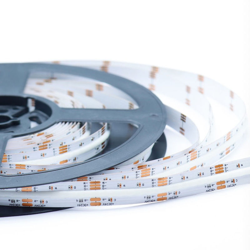 784 LEDs/m Chip RGBW COB LED Strips Dimmable desde -20°C hasta 60°C Voltado de entrada de 24V de corriente continua