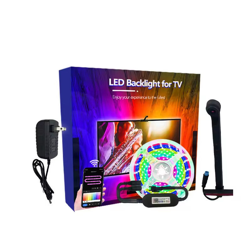 Decoración para el hogar 3.8M 5M USB IP20 TV LED retroiluminación con música WIFI TUYA Smart Home APP Control