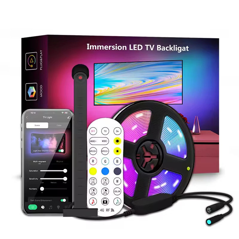 Decoración para el hogar 3.8M 5M USB IP20 TV LED retroiluminación con música WIFI TUYA Smart Home APP Control