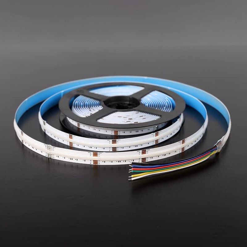 Ultra brillante 840 LEDs/m 24V DC COB LED Strip Light 12mm PCB ancho para el hogar y la iluminación comercial