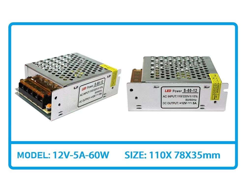 OEM ODM 12V 24V Fuente de alimentación LED AC TO DC Fuente de alimentación de conmutación CV Conducidor LED para tira LED