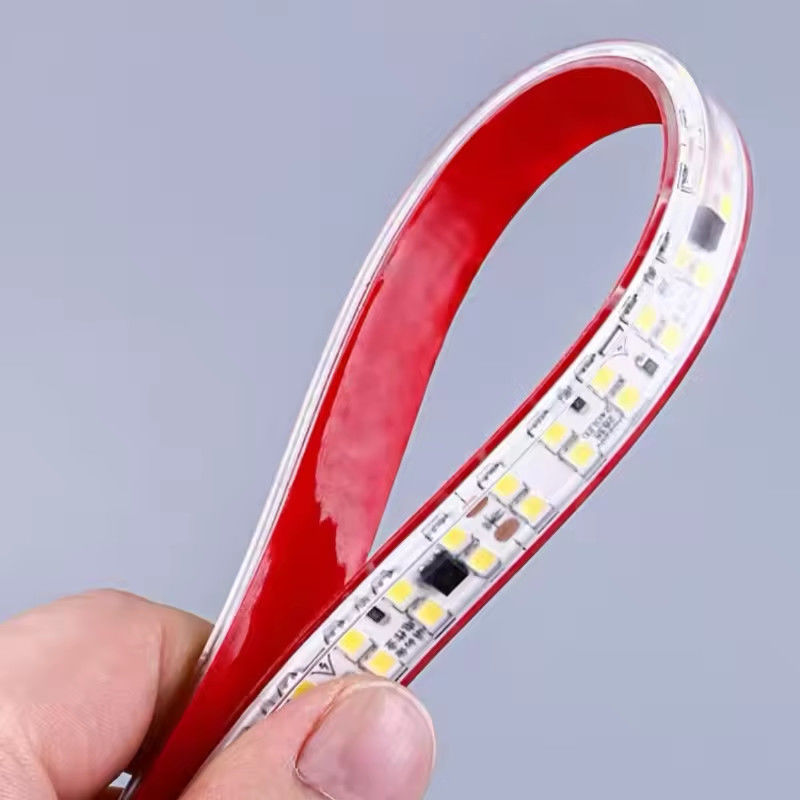 Sin conductor Alta tensión 220V Sin conductor Franja de luz autoadhesiva 240leds smd 2835 IP67 IP65 Luz de línea decorativa