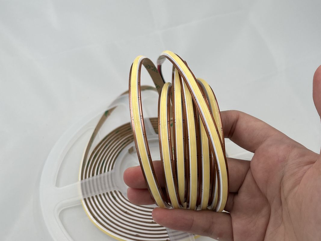 12V COB576Led/M 6.6MM Ancho apagable 2700K a 6500K CCT COB LED Strip Iluminación flexible con certificación CE