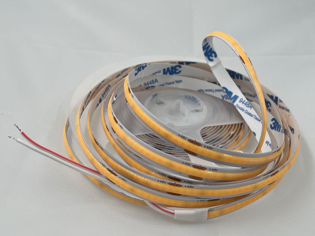 48V COB 320leds/M 90CRI Dimmable 100lm/W 11W/M Flexible COB Luz de banda LED para decoración de interiores