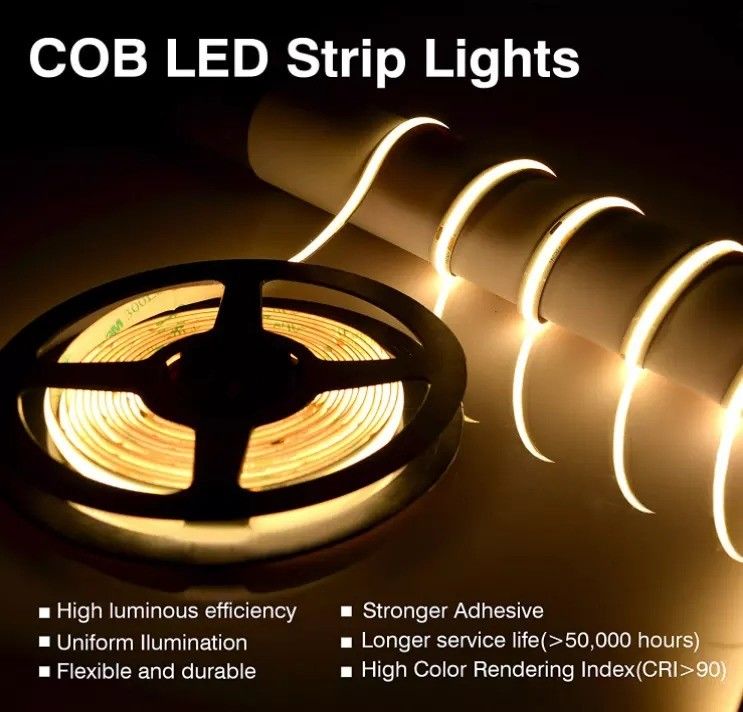 Decoración de interiores y exteriores Profil resistente al agua Luz COB LED con control de sensores