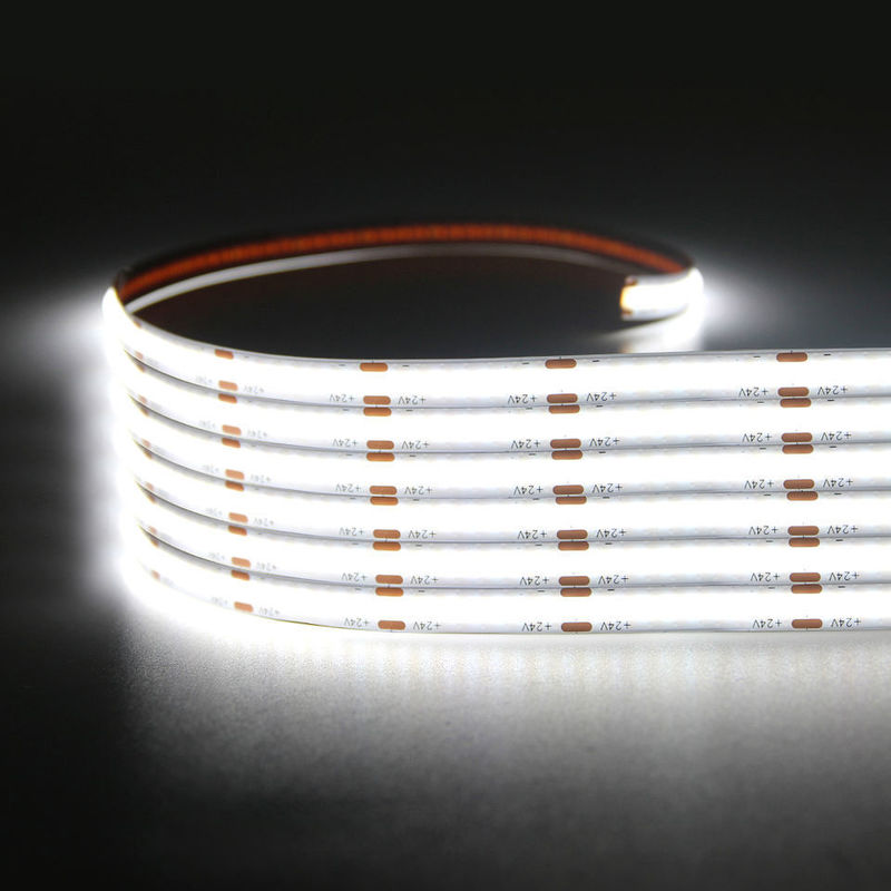 320LEDs/m LED COB Flexible Strip DC24V 12V 5m 10W para iluminación de paisajes -25 50C CRI 90
