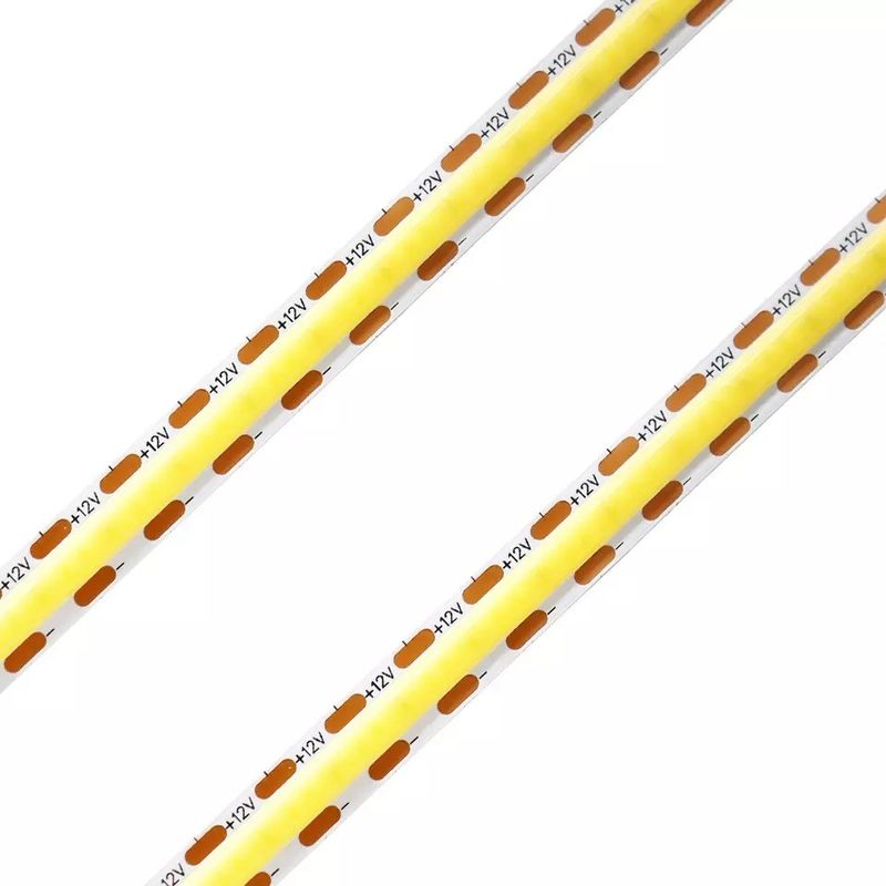 320Leds Flexible LED Strip Blanco/Blanco caliente DC24V 8mm de ancho integrado COB luz LED