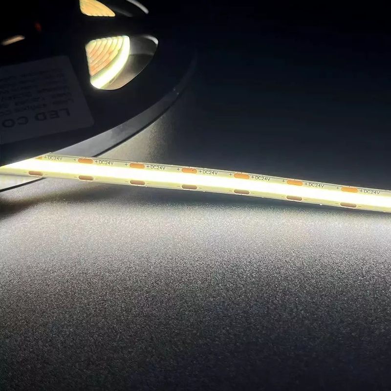 320Leds Flexible LED Strip Blanco/Blanco caliente DC24V 8mm de ancho integrado COB luz LED