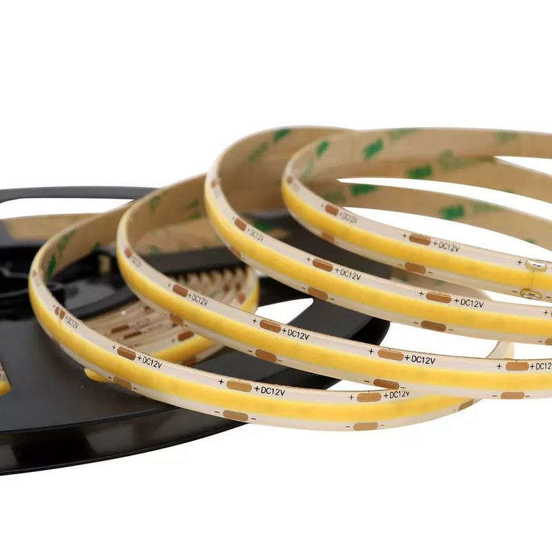 320Leds Flexible LED Strip Blanco/Blanco caliente DC24V 8mm de ancho integrado COB luz LED