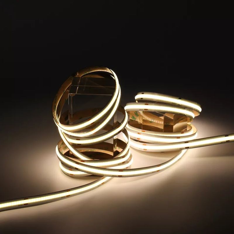 320Leds Flexible LED Strip Blanco/Blanco caliente DC24V 8mm de ancho integrado COB luz LED