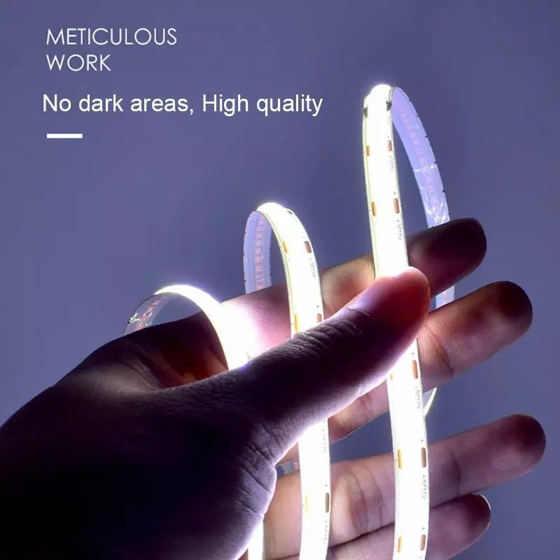 12V 24V resistente al agua IP65 IP67 IP68 CRI90 5M flexible COB LED para interiores y exteriores
