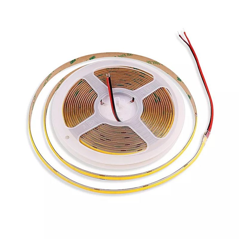 En interiores y exteriores 230v 220v Ac Fob Cob Led Tape Caliente Blanco Azul Ip65 Impermeable 0.3kg Peso del producto