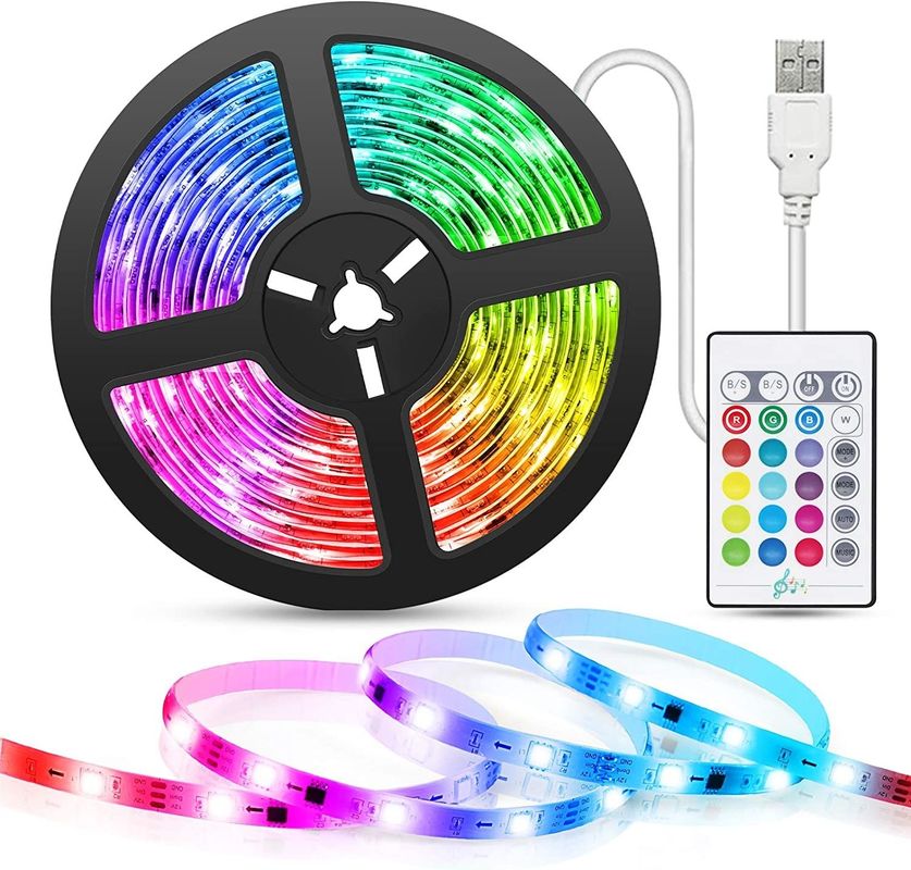 Smart LED Strip para decoración 12V 5V Control USB Sincronización de música y temperatura de color RGB