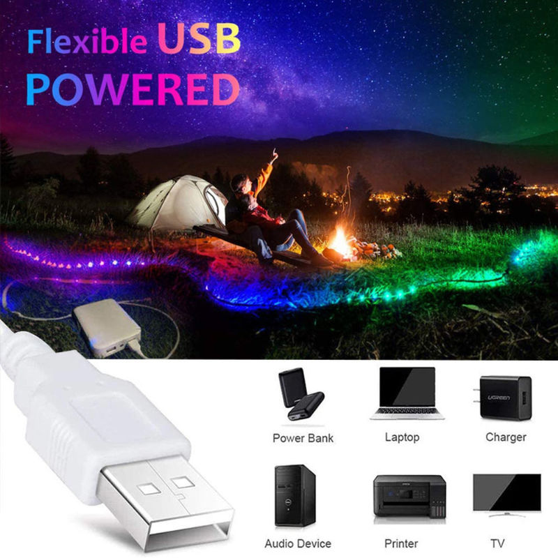 Smart LED Strip para decoración 12V 5V Control USB Sincronización de música y temperatura de color RGB