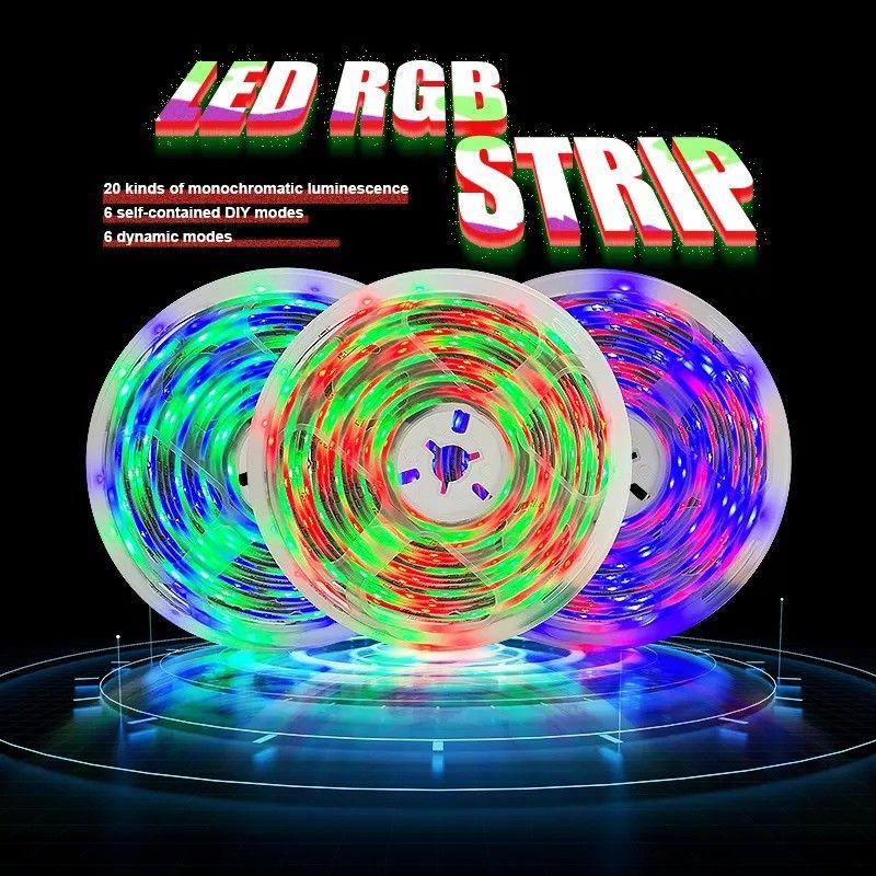 Home Bar LED Light Strips Apoyo al diseño del jardín Dimmer 12V 32ft Smart 5050 RGB 1670