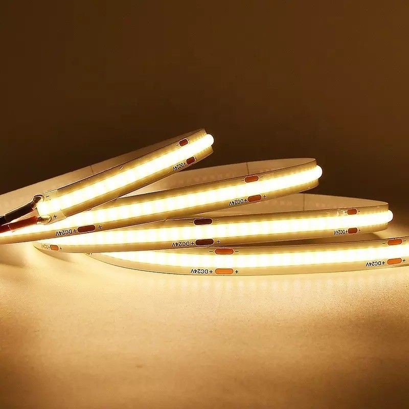 12W resistente al agua IP20 COB 480 LEDs 12V 8mm 10mm luz de banda LED para la decoración del jardín
