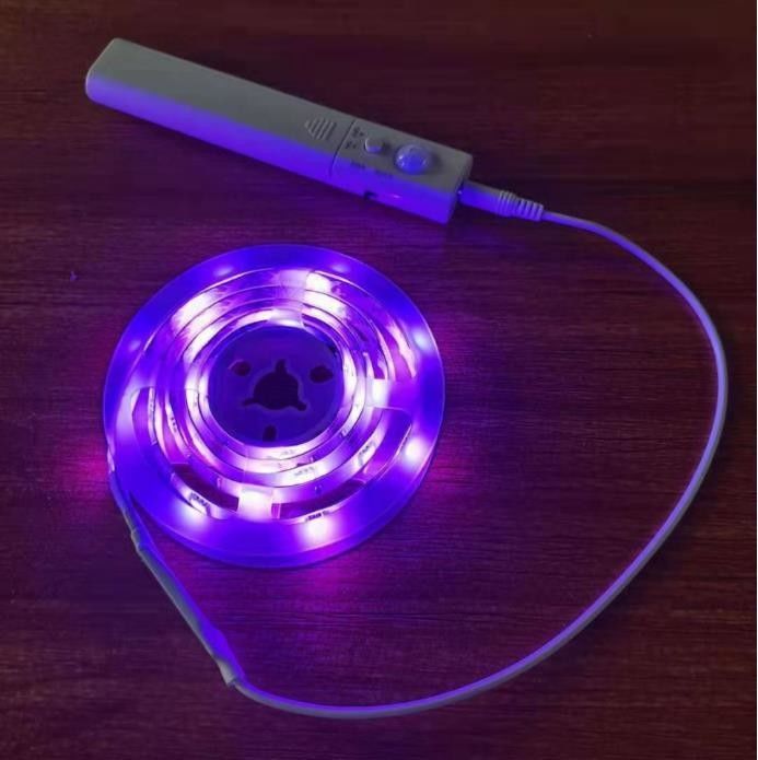 SMD2835 Luz de banda LED con sensor de movimiento 1m longitud USB recargable modo día y noche