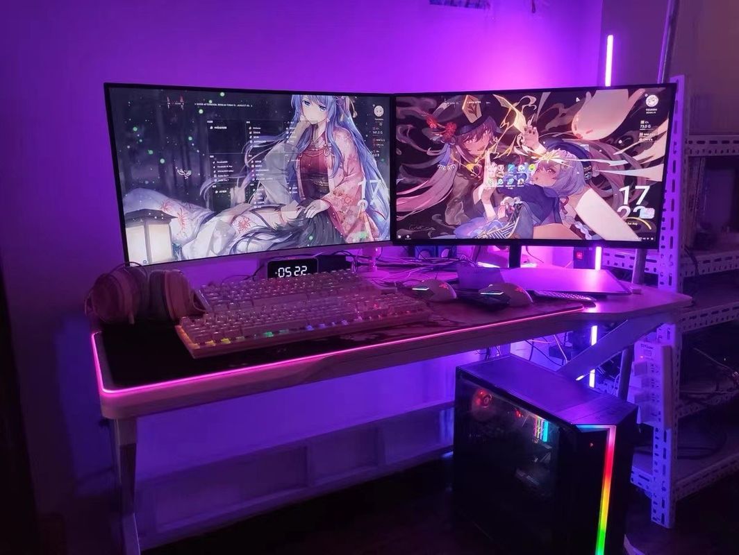 Lámpara de esquina ajustable RGB controlada de forma inteligente para decoración navideña de diseño simple