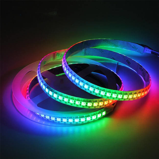 12V resistente al agua ws2812 ws2811 Led Strip 60leds para el color mágico decoración RGB CRI Ra 80