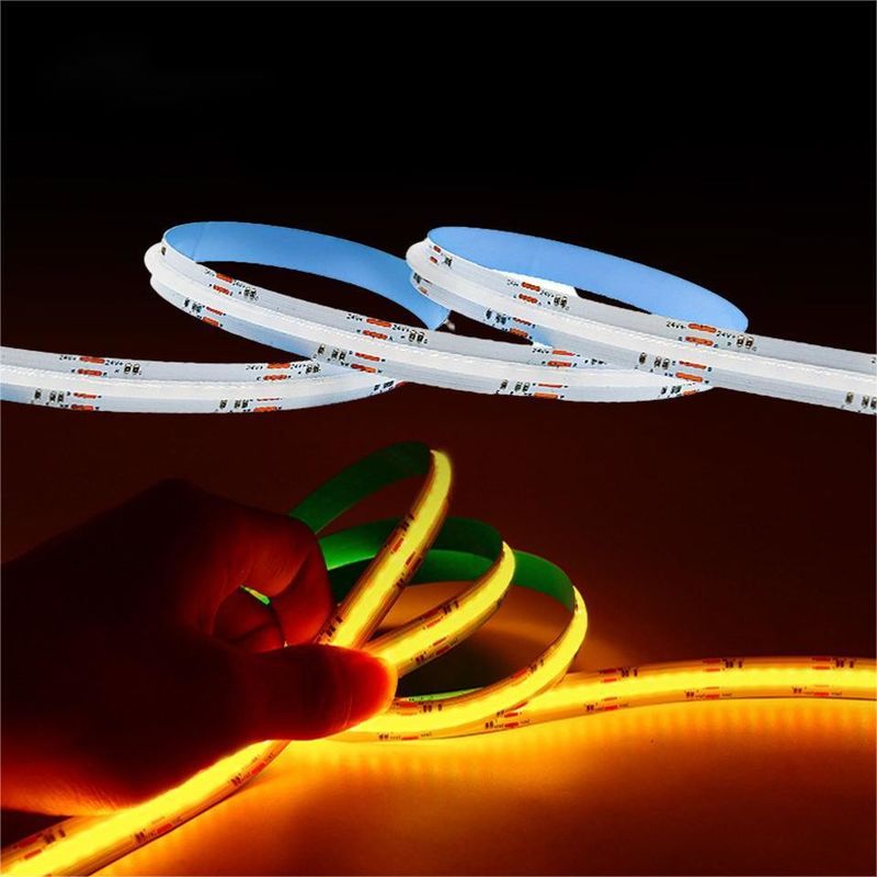 Cintas LED 5m/lot Smd 320 384 840leds/m Impermeable Flexible Cob Led Strip Dc 24v Ra90 RGBCCT 3000k 4000k 6000k