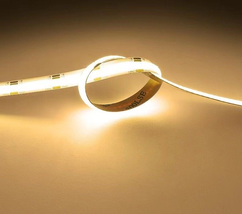 12v 24v 480 led Ce Rohs 3 Flexible Light Cob Led Strip con oscurecedor y soporte de oscurecimiento