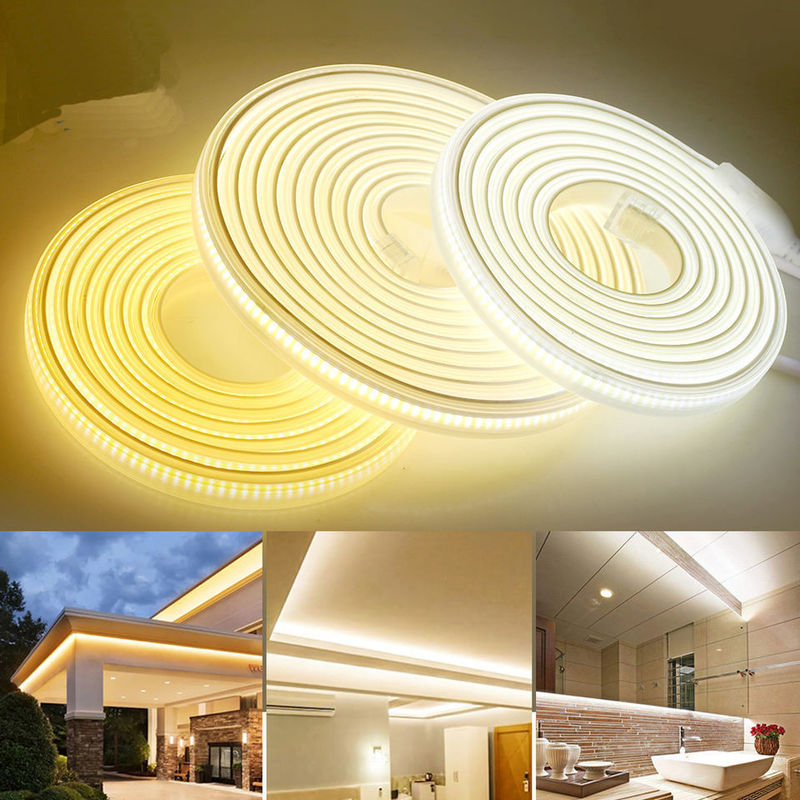 220v 280LEDs/m Blanco/Blanco Caliente/Blanco Neutro COB LED Strip CE RoHS 100m 50m Alta tensión