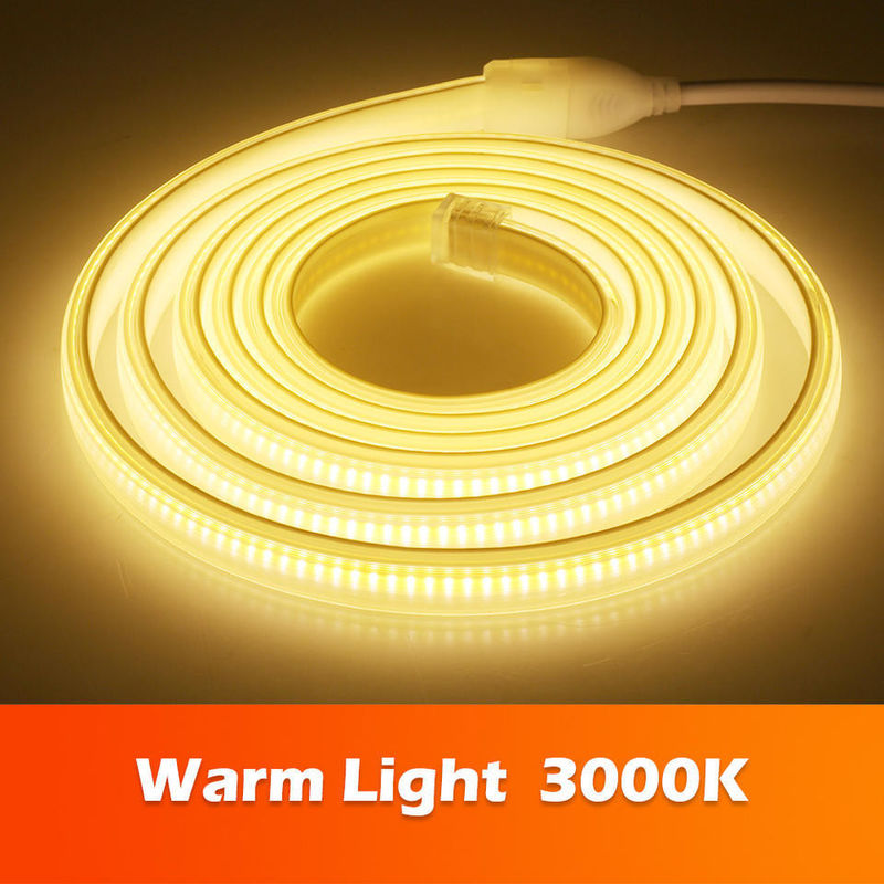 220v 280LEDs/m Blanco/Blanco Caliente/Blanco Neutro COB LED Strip CE RoHS 100m 50m Alta tensión