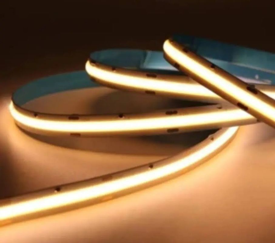 Lámpara de 90lm/w Eficiencia luminosa Smart COB Led Strip 12V 24V 5M 252leds para publicidad