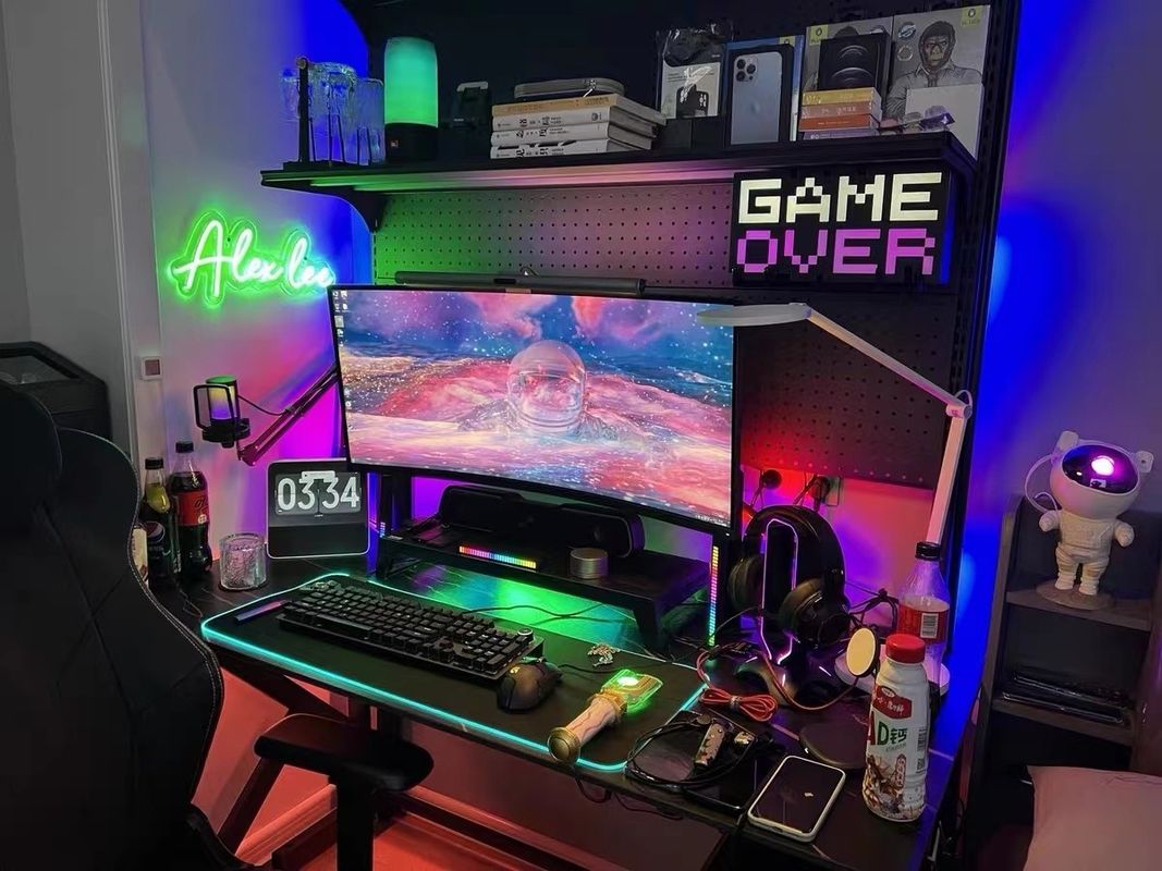Luces de juegos Sala de estar Ambiente Luz de humor Rgb Decoración Luces nocturnas LED de pie Lámpara de suelo de esquina