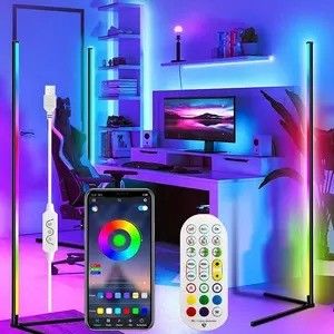 Luces de juegos Sala de estar Ambiente Luz de humor Rgb Decoración Luces nocturnas LED de pie Lámpara de suelo de esquina