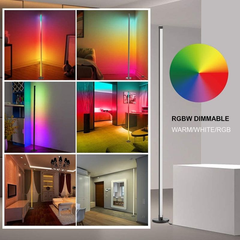 Luces de juegos Sala de estar Ambiente Luz de humor Rgb Decoración Luces nocturnas LED de pie Lámpara de suelo de esquina