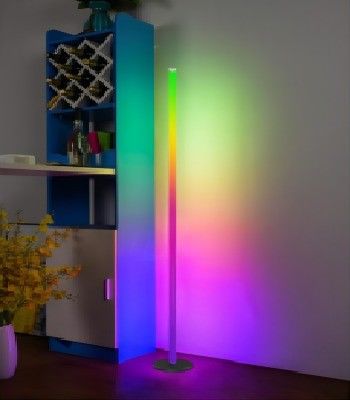 Iluminación decorativa de dormitorio 1.5m lámpara de suelo LED de cambio de color con control remoto 2