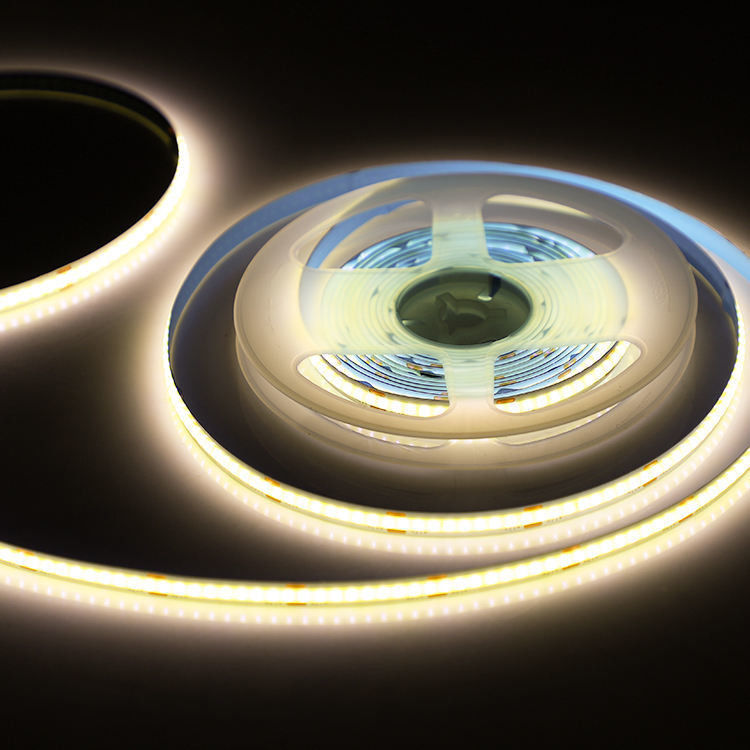 Bandas de luz LED flexibles con alta densidad sin zonas negras 24V 12V 5V CRI Ra 90