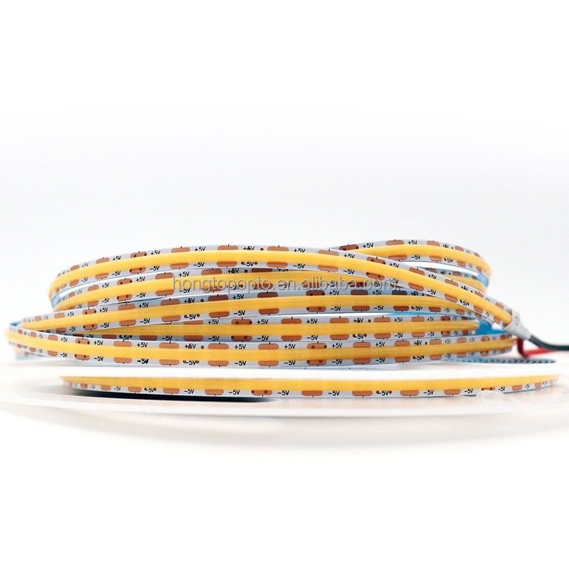 880lm Ra90 Flexible COB luz de banda LED para alta densidad 5V 300 LED / m luz de fondo de la cocina
