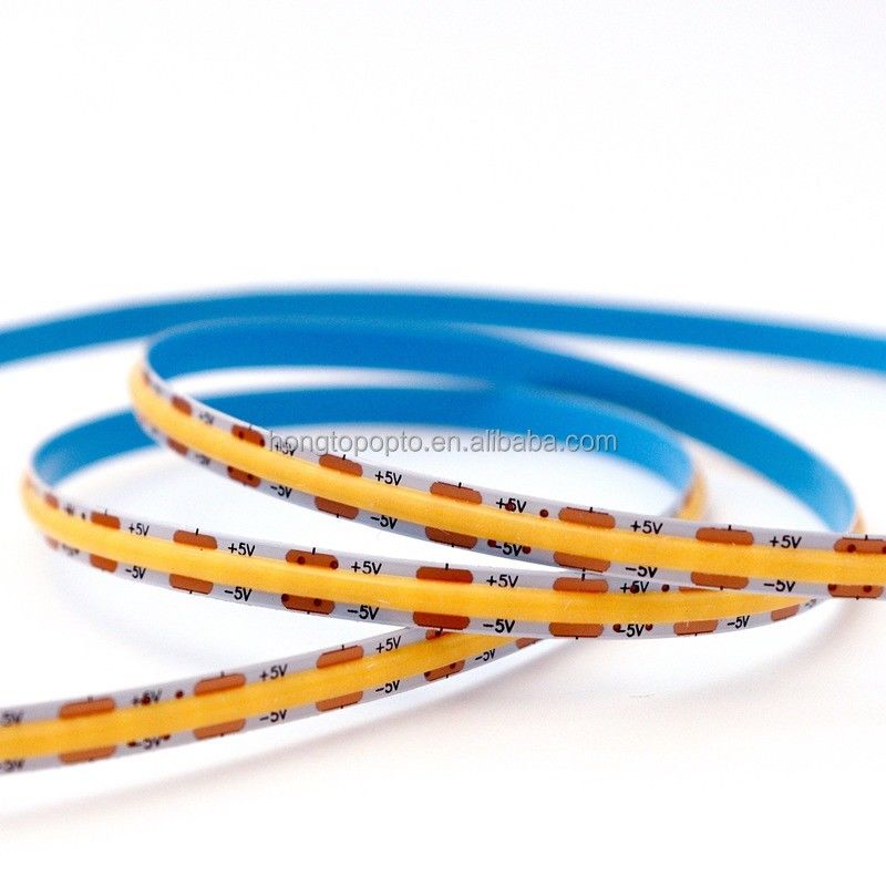 880lm Ra90 Flexible COB luz de banda LED para alta densidad 5V 300 LED / m luz de fondo de la cocina