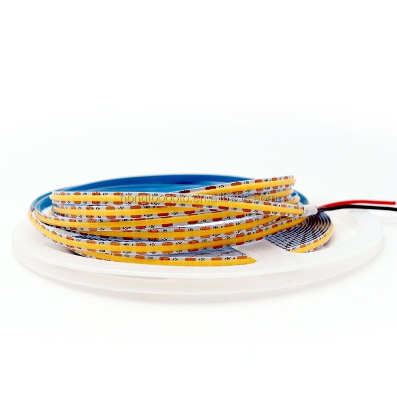 880lm Ra90 Flexible COB luz de banda LED para alta densidad 5V 300 LED / m luz de fondo de la cocina